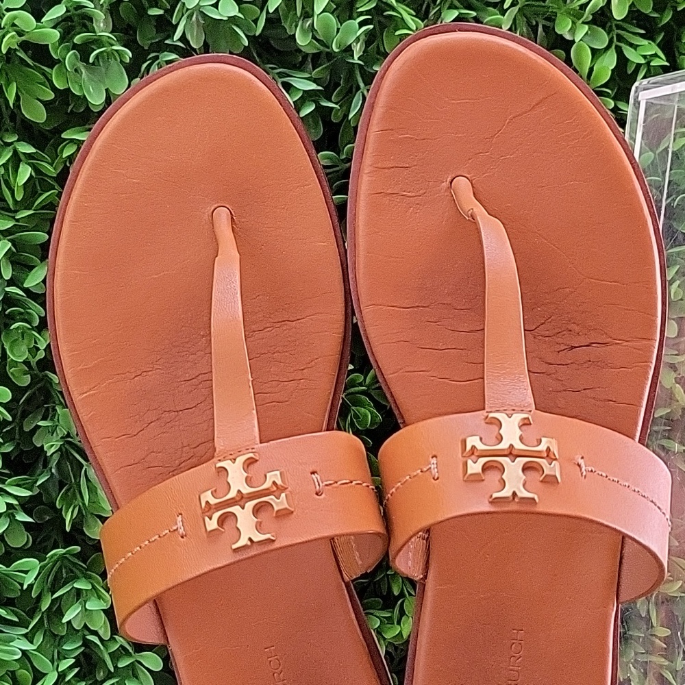 Tory Burch Brown Leather Sandals - Picture 3 of 11